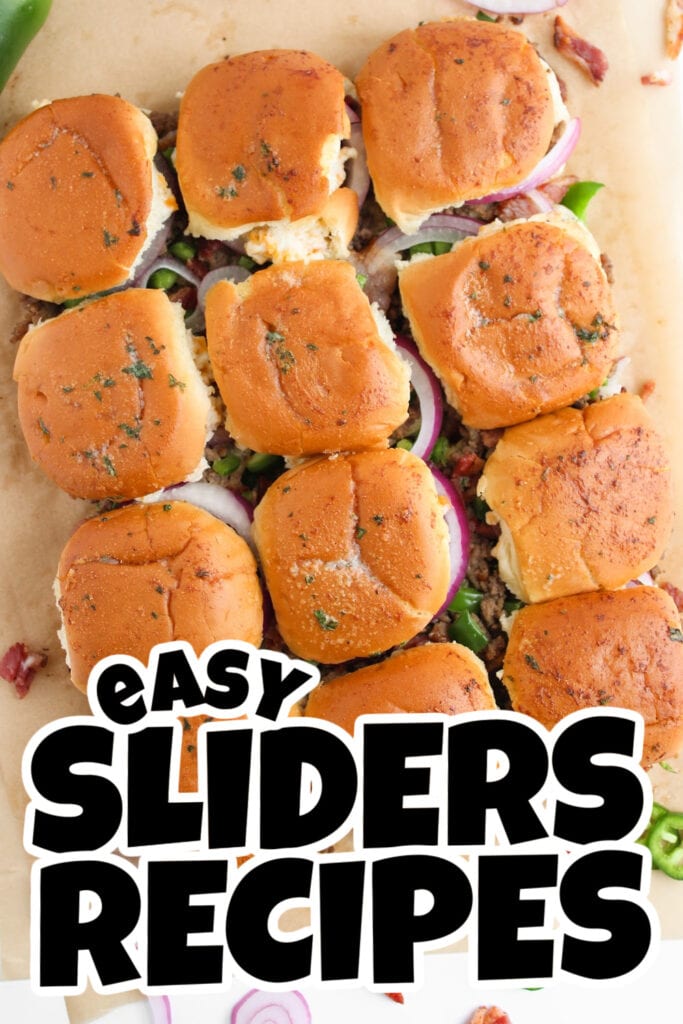 sliders recipes - Jalapeño Popper Burger Sliders