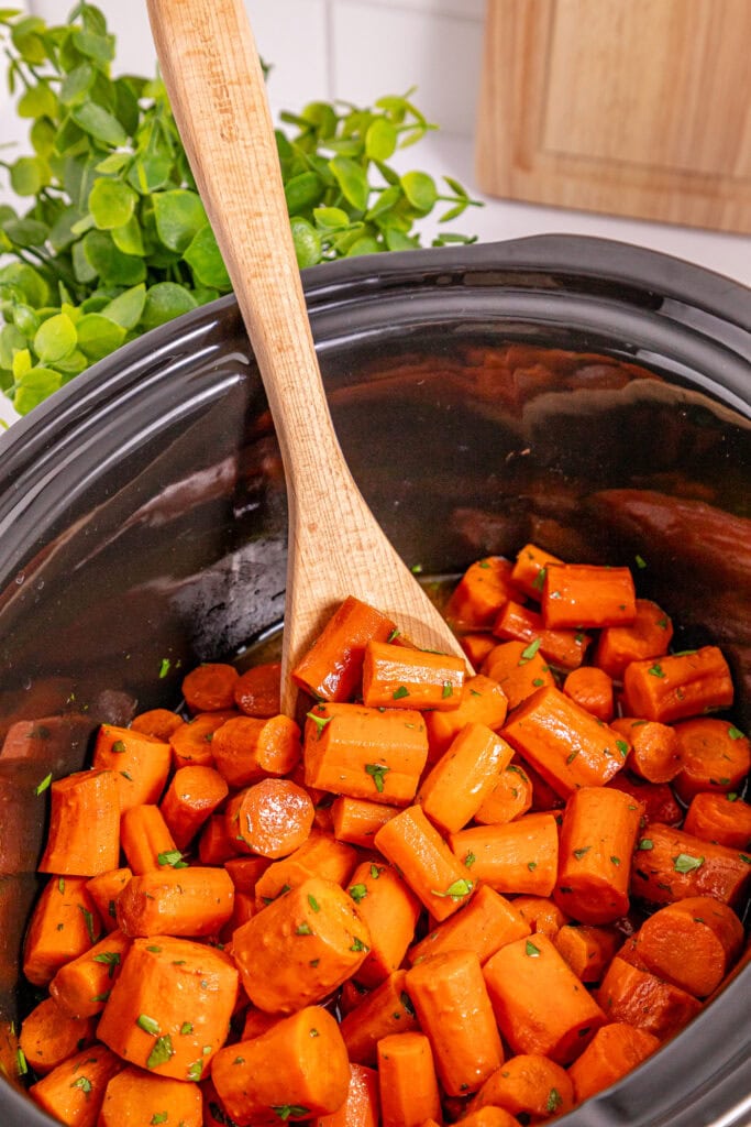 Slow Cooker Glazed Carrots Process Photo