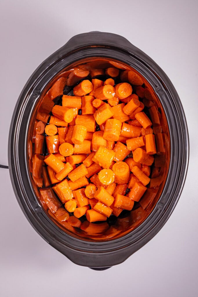 Slow Cooker Glazed Carrots Process Photo