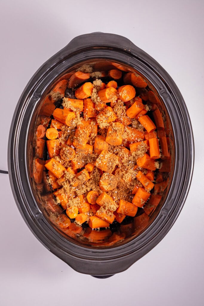 Slow Cooker Glazed Carrots Process Photo
