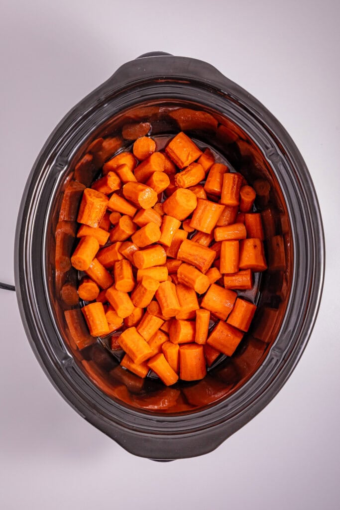 Slow Cooker Glazed Carrots Process Photo
