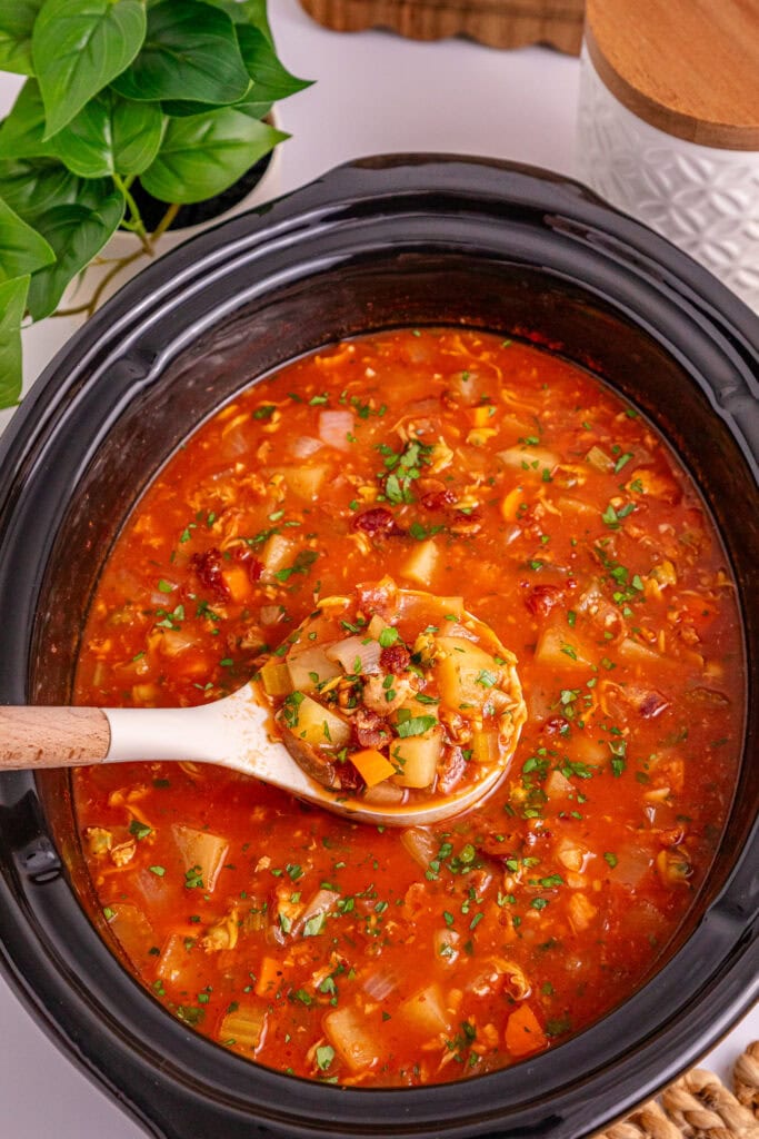 Slow Cooker Manhattan Clam Chowder Process Photo
