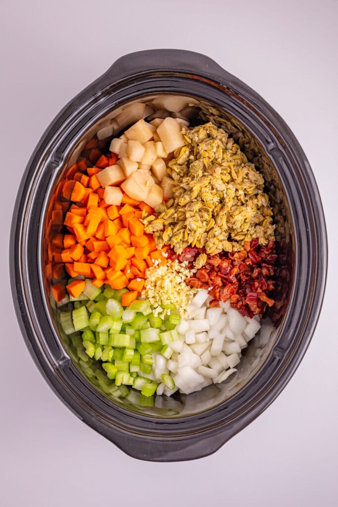 Slow Cooker Manhattan Clam Chowder Process Photo