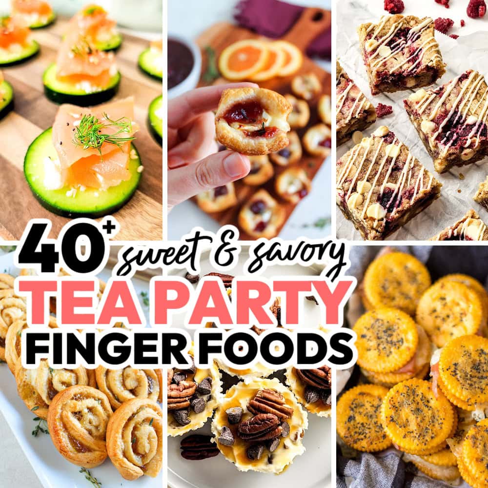 tea party finger food ideas featured image
