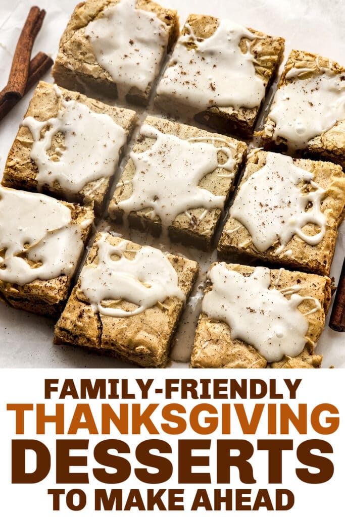 thanksgiving desserts -Chai Latte Blondie