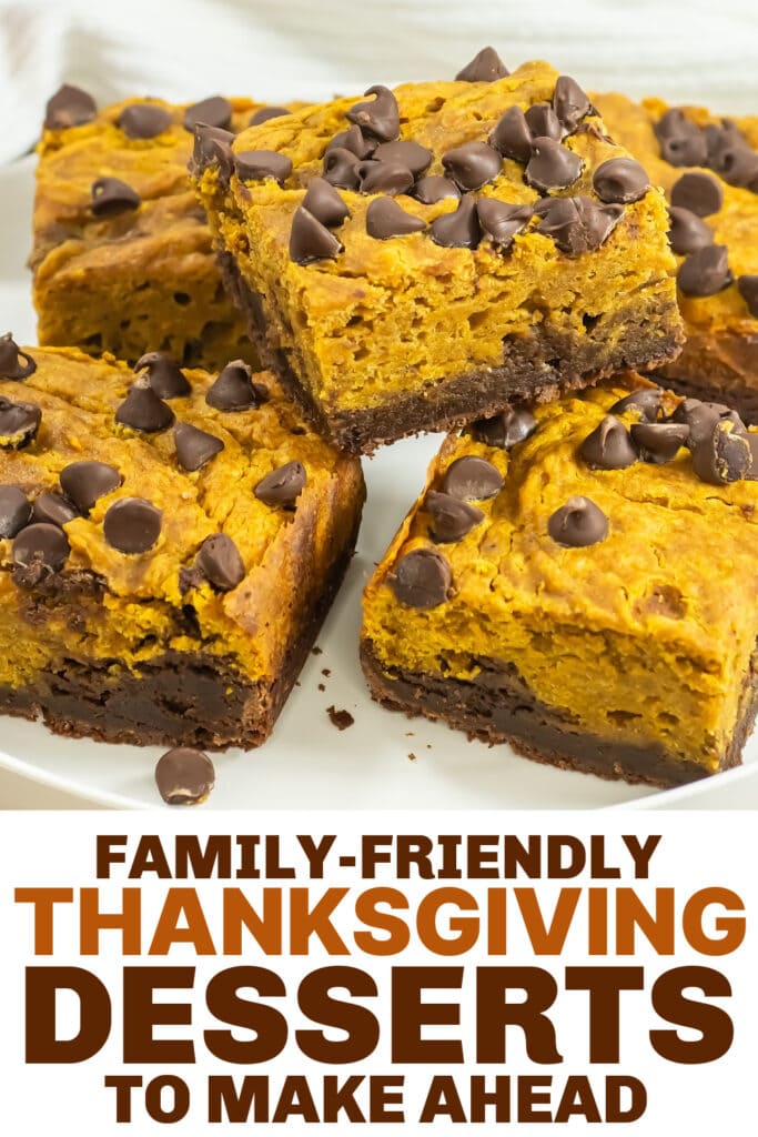 thanksgiving desserts - Pumpkin Brownies