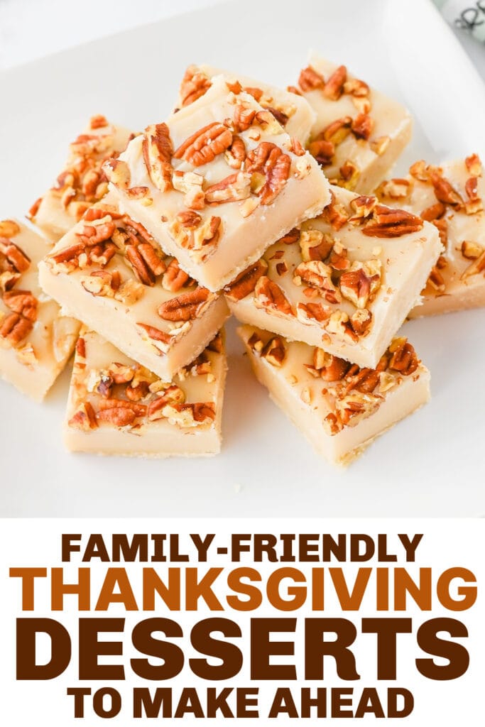 thanksgiving desserts - Sweet & Nutty Pecan Pie Fudge Bites