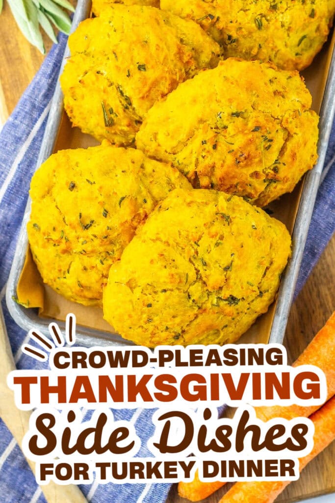 thanksgiving side dish recipes - Buttery Herb Stuffing Biscuits