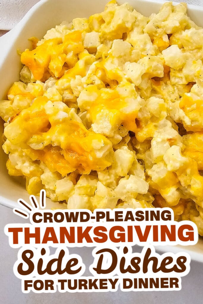 thanksgiving side dish recipes - Crockpot Creamy and Cheesy Potatoes
