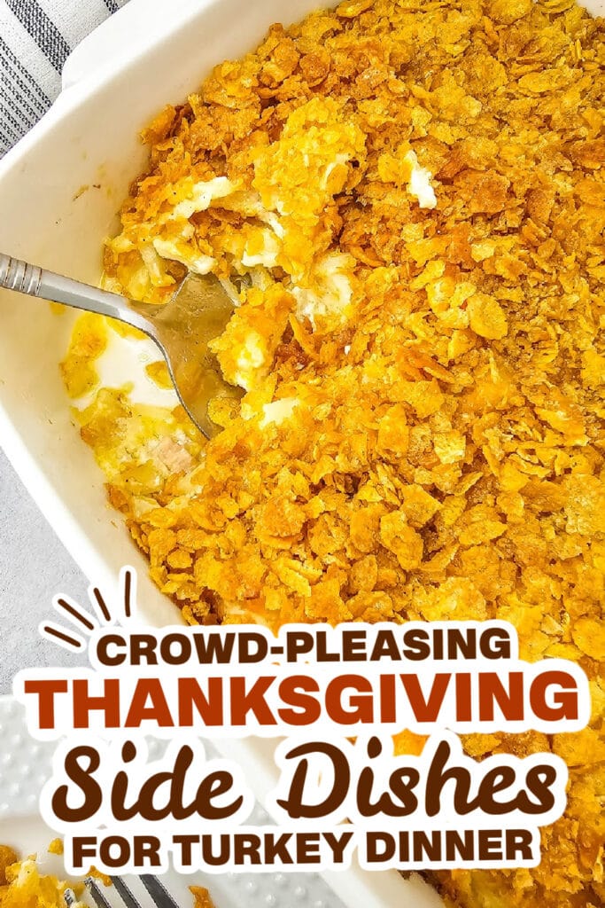 thanksgiving side dish recipes - Golden and Cheesy Party Potatoes