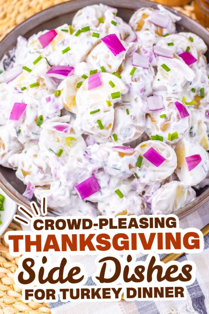 thanksgiving side dish recipes - Sour Cream And Onion Potato Salad