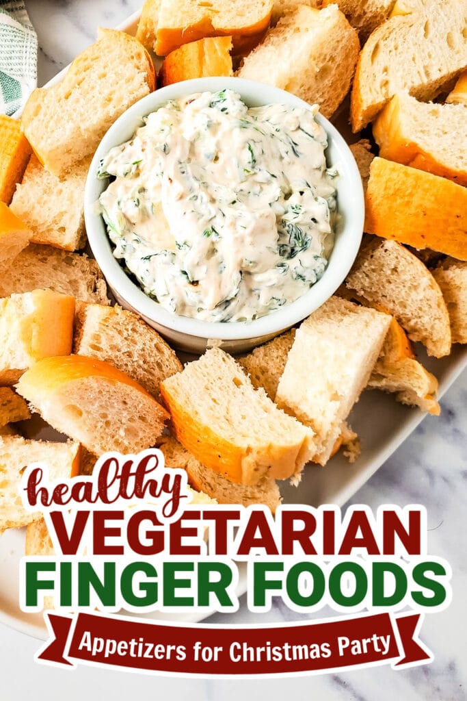 vegetarian appetizers for christmas party - Creamy Spinach Dip