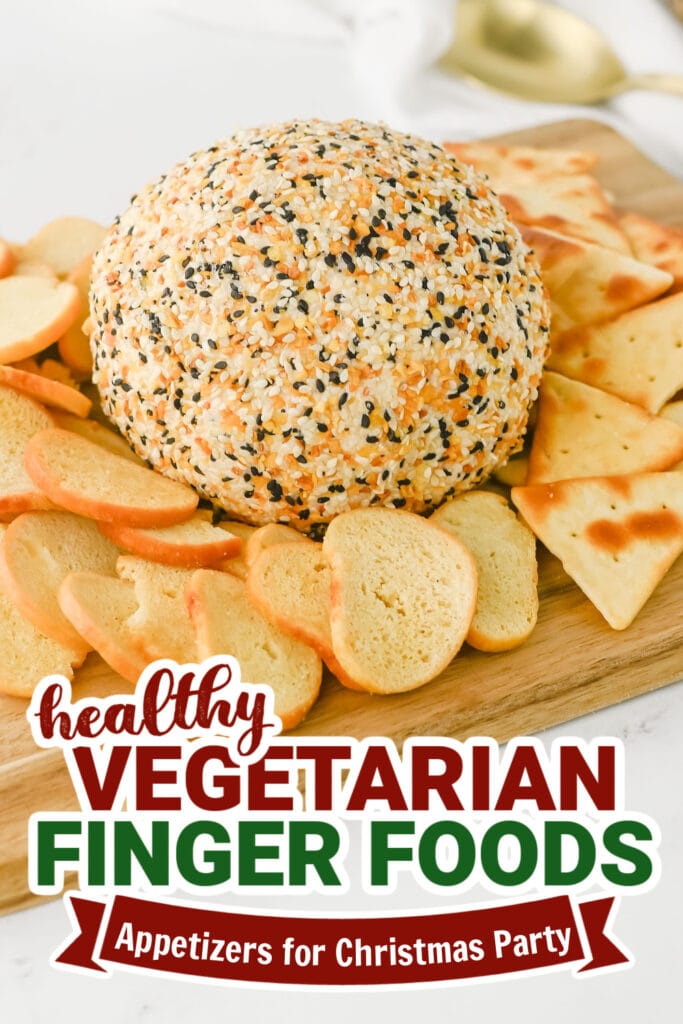 vegetarian appetizers for christmas party - Everything Bagel Cheeseball