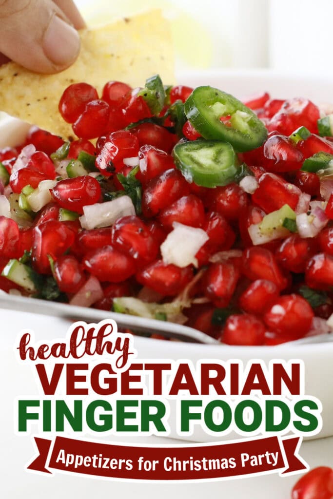 vegetarian appetizers for christmas party - Fresh Pomegranate Salsa