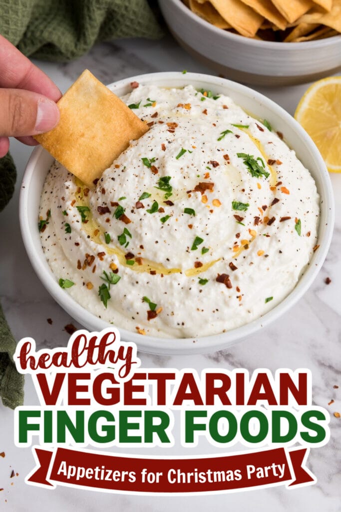 vegetarian appetizers for christmas party - Lemony Whipped Feta Dip