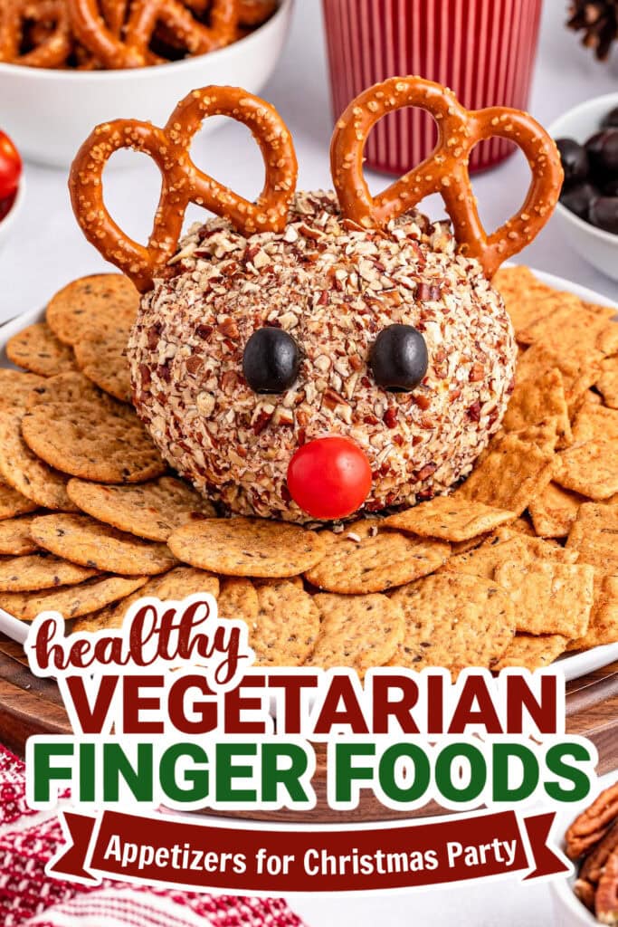 vegetarian appetizers for christmas party - Reindeer Cheeseball