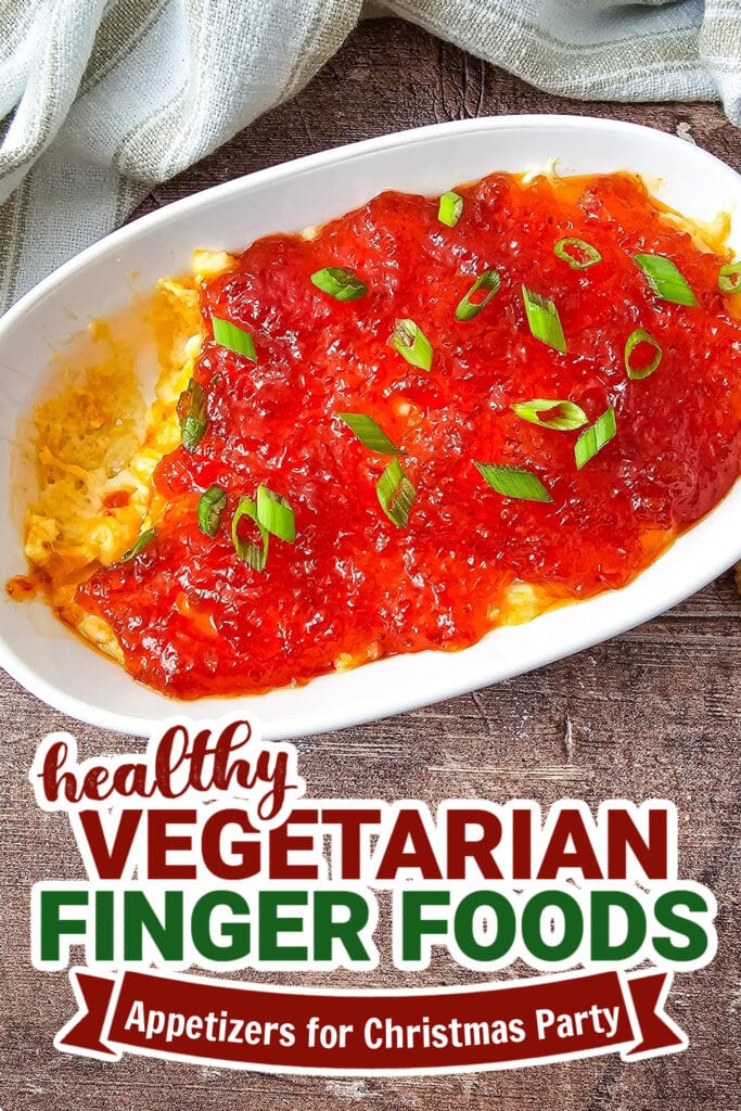 vegetarian appetizers for christmas party - Sweet & Spicy Pepper Jelly Cheese Dip