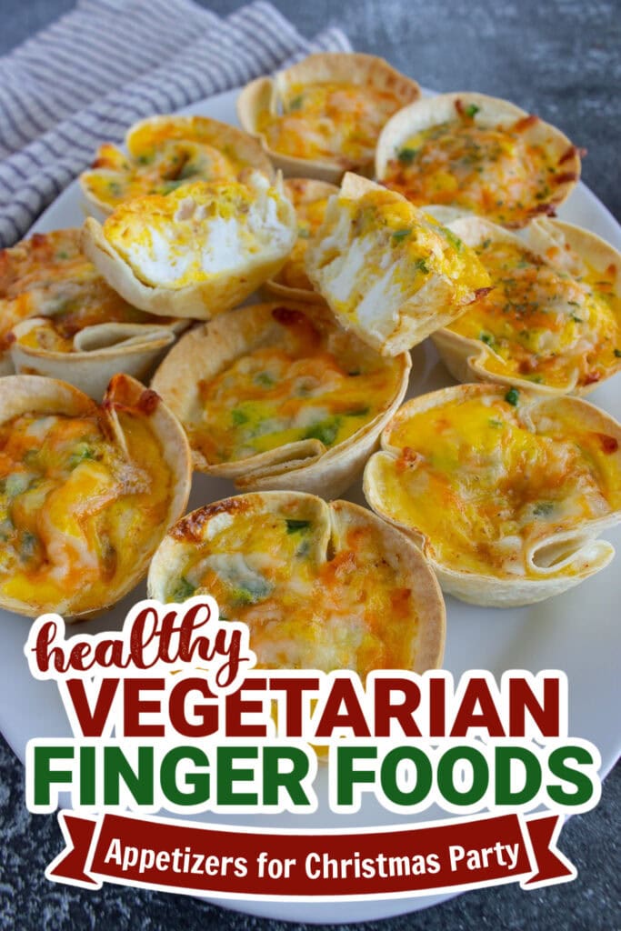 vegetarian appetizers for christmas party - Three Cheese Mini Quiches