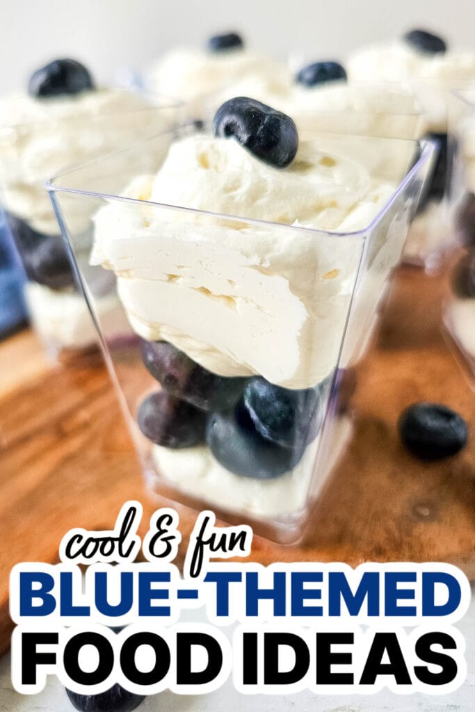 Blue Food Ideas-Blueberry Cheesecake Parfaits