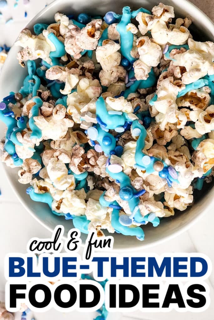 Blue Food Ideas-Little Mermaid Popcorn