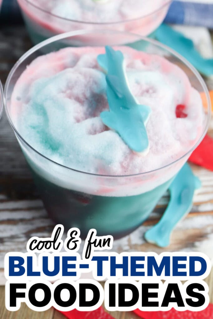 Blue Food Ideas-Refreshing Shark Attack Slush