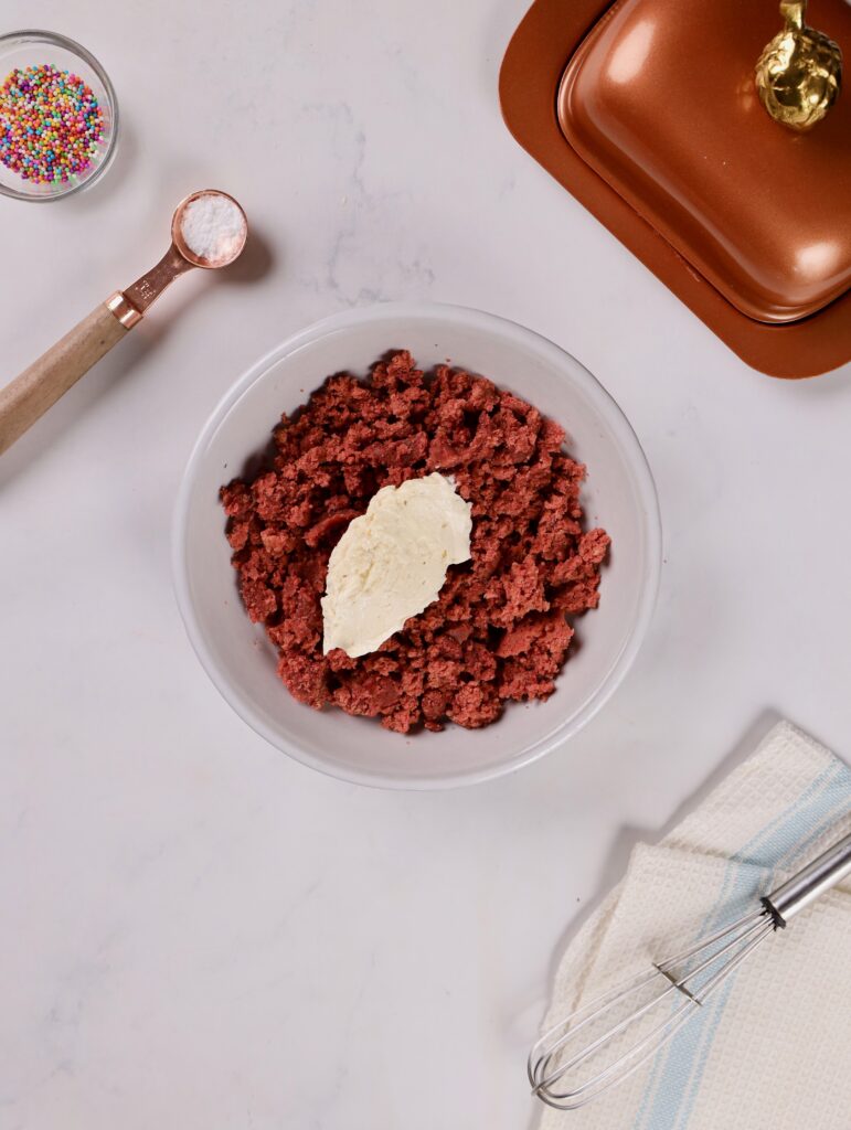 Red Velvet Cake Pops Process Photo