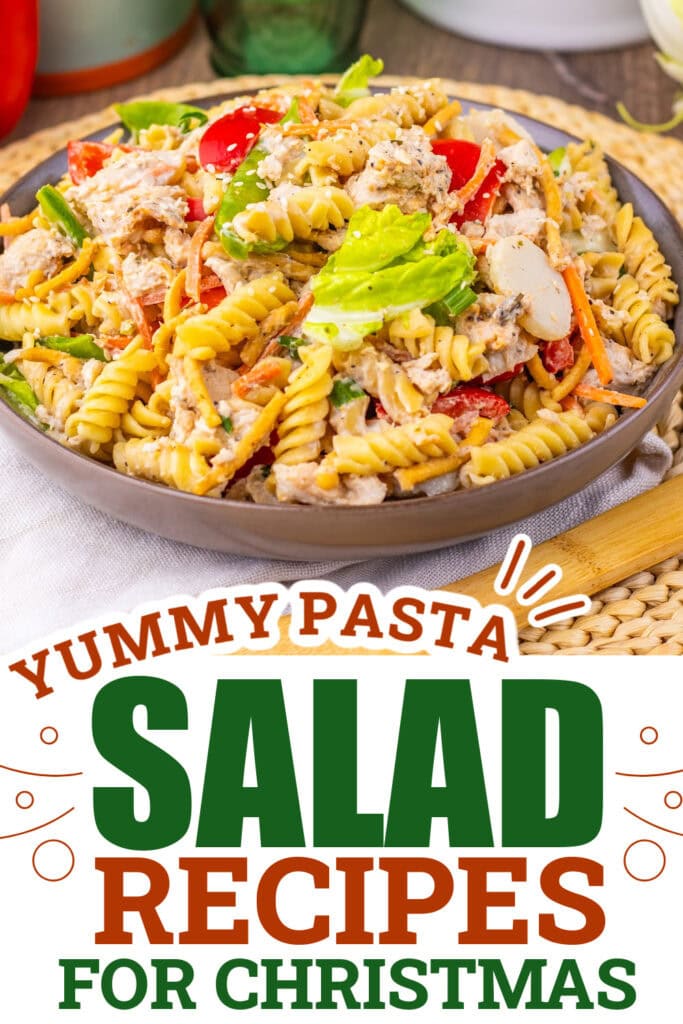 Christmas Pasta Salad - Chinese Chicken Pasta Salad