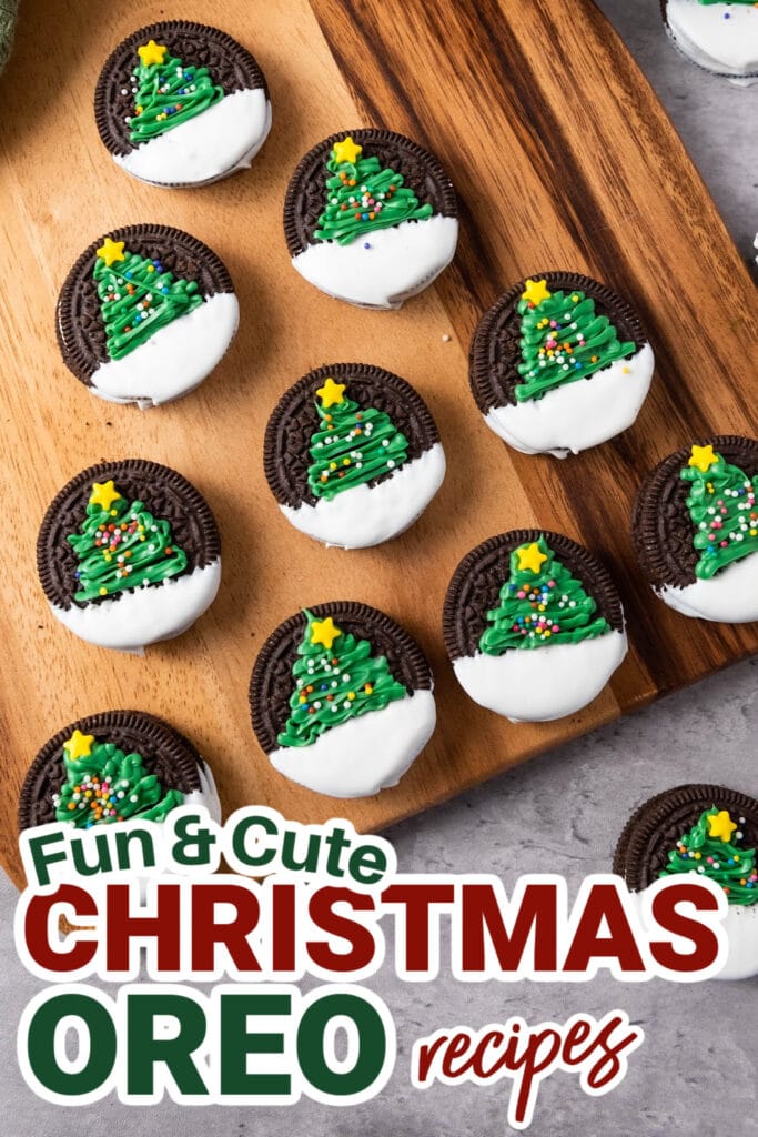 Christmas Pretzels-Christmas Tree Oreos