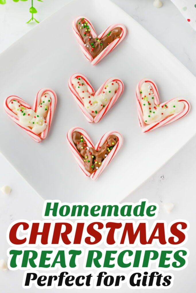 Gifting Christmas Treats-Candy Cane Hearts