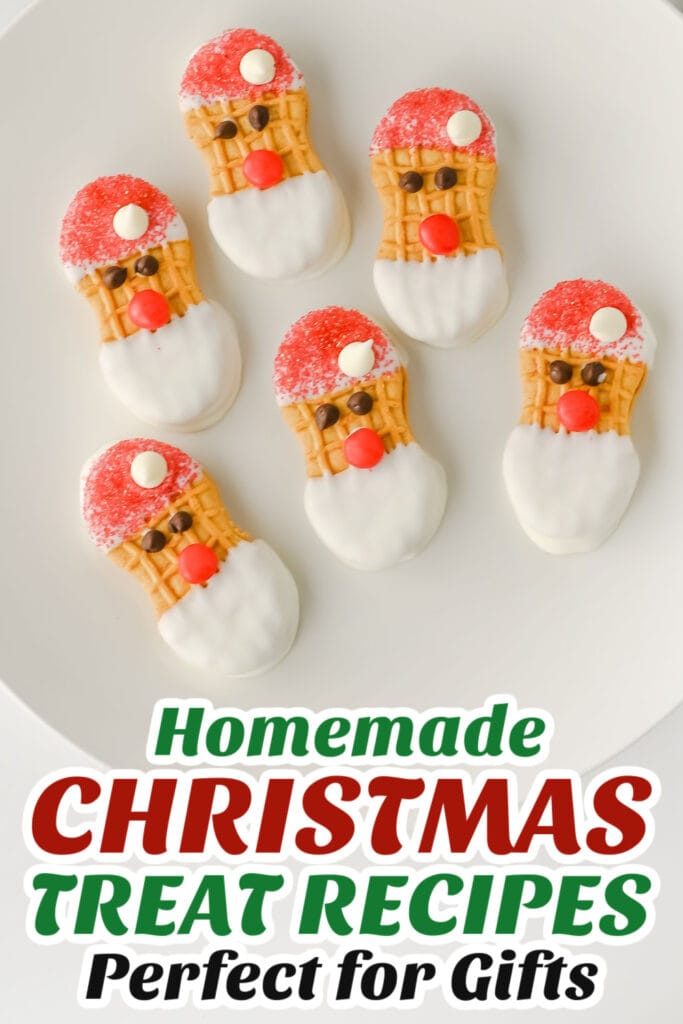Gifting Christmas Treats-Santa Nutter Butter Cookies