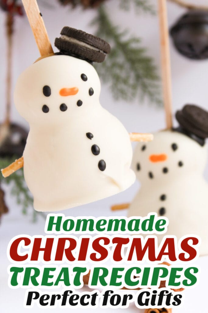 Gifting Christmas Treats-Snowman Cake Pops