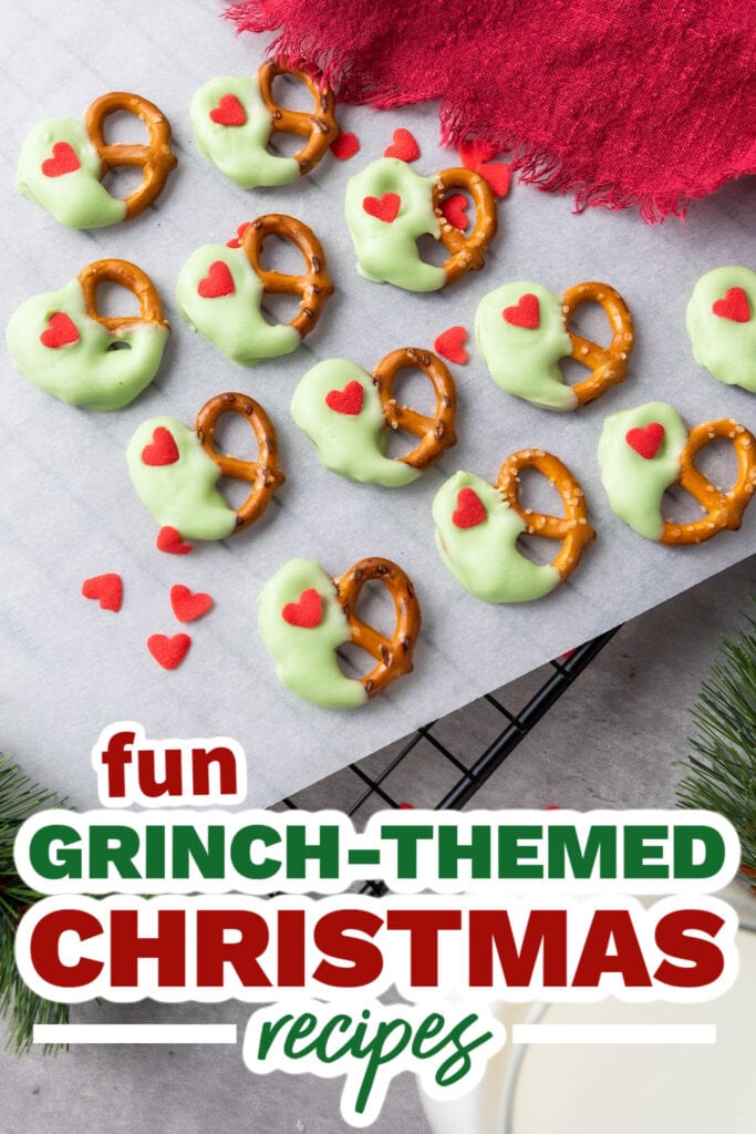 Grinch-Themed Christmas Recipe-Grinch-Themed Christmas Pretzels