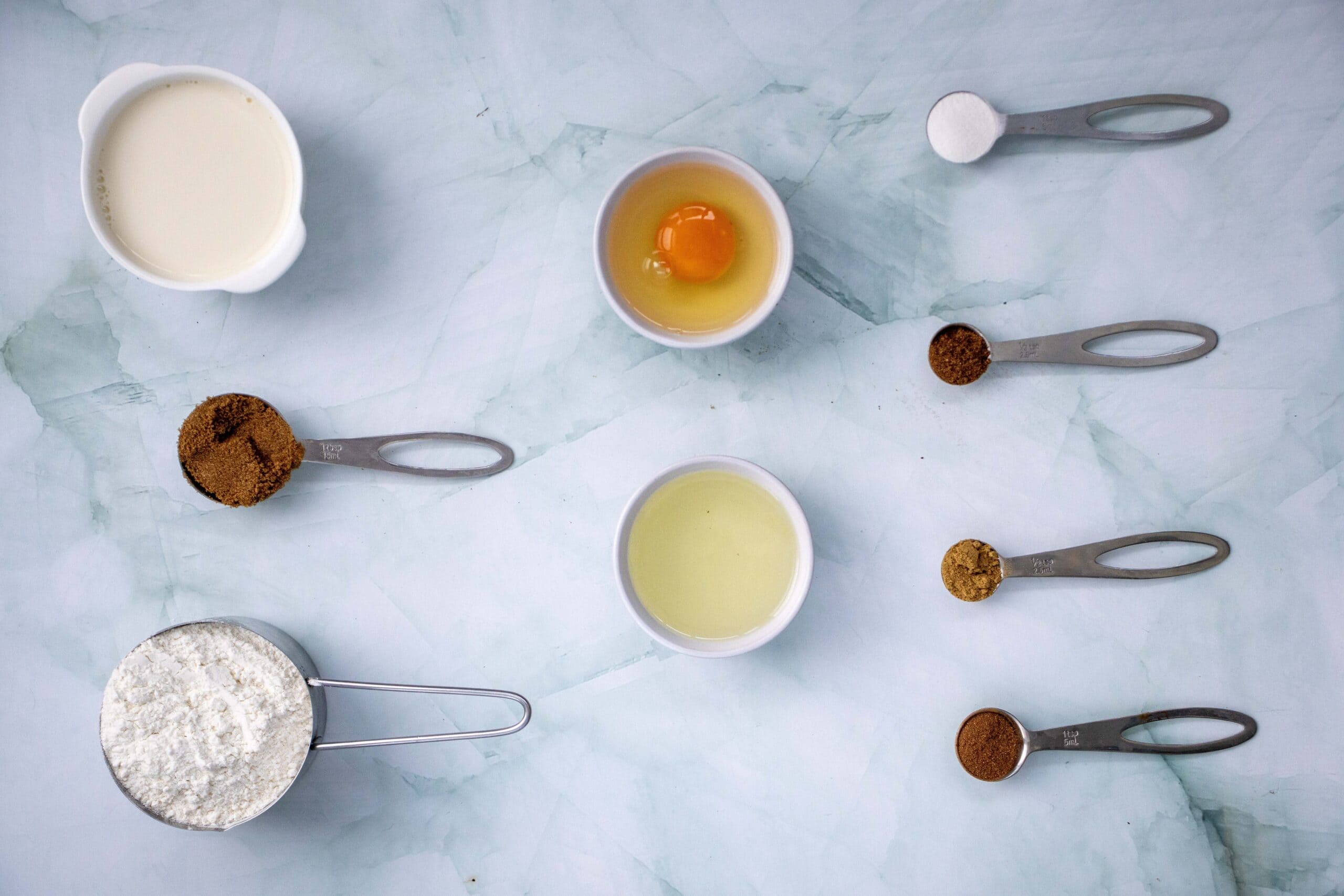 Gingerbread Pancakes Process Ingredients