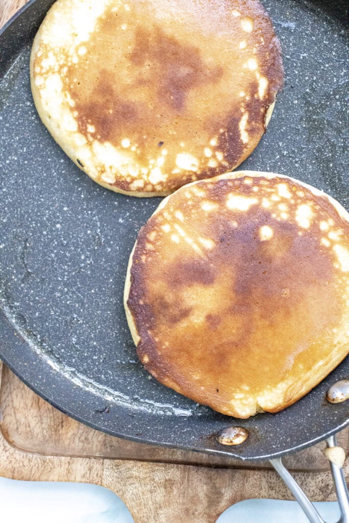 Gingerbread Pancakes Process Photo
