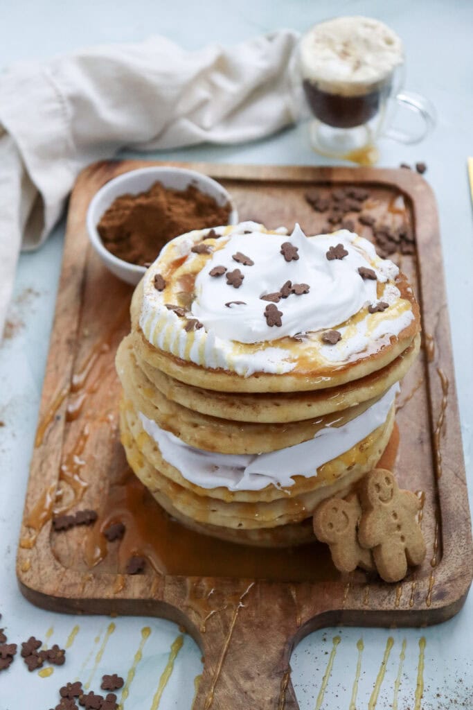 Gingerbread Pancakes Process Photo