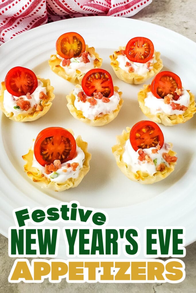 New Years Appetizers- BLT Phyllo Party Bites