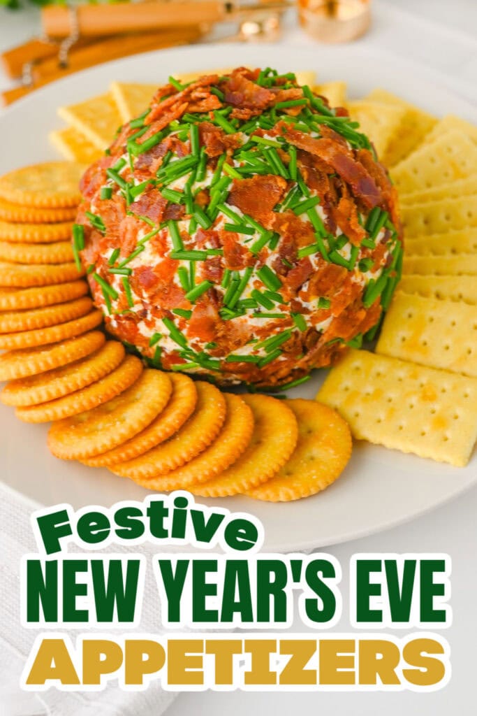 New Years Appetizers-Bacon Ranch Cheeseball
