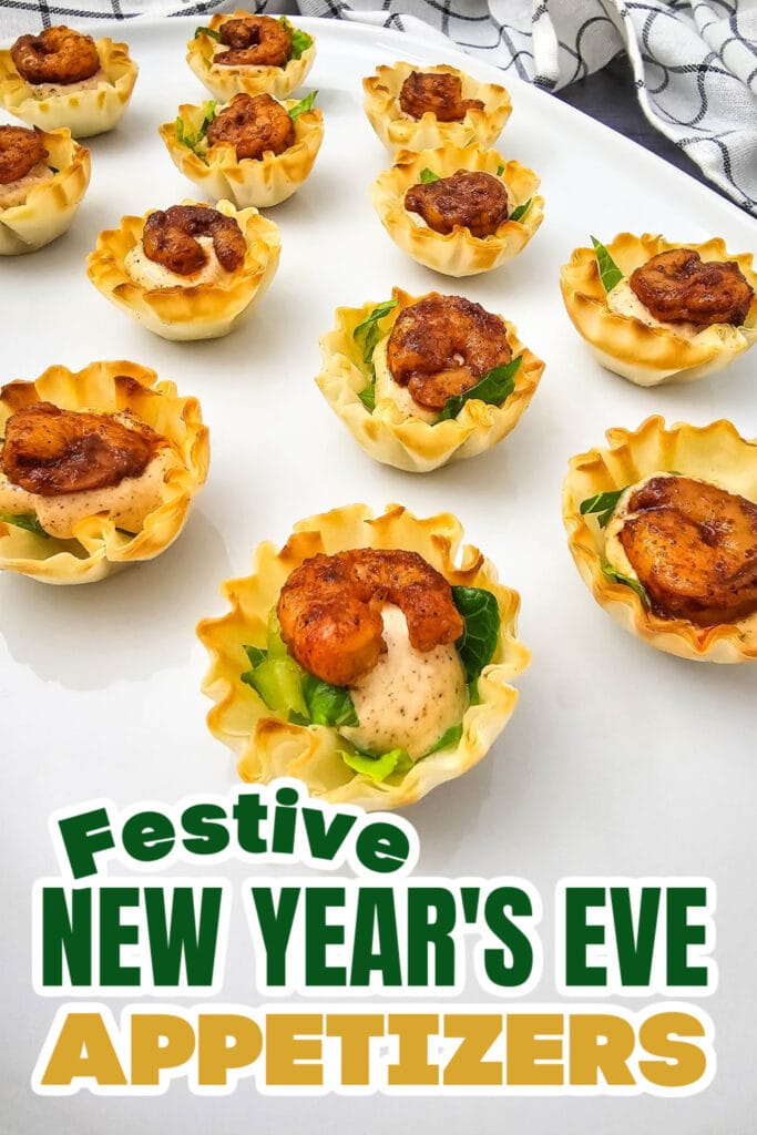 New Years Appetizers-Chili Lime Shrimp in Phyllo Cups