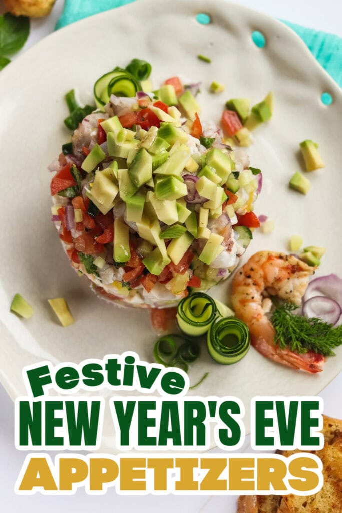 New Years Appetizers-Chilled Shrimp Ceviche