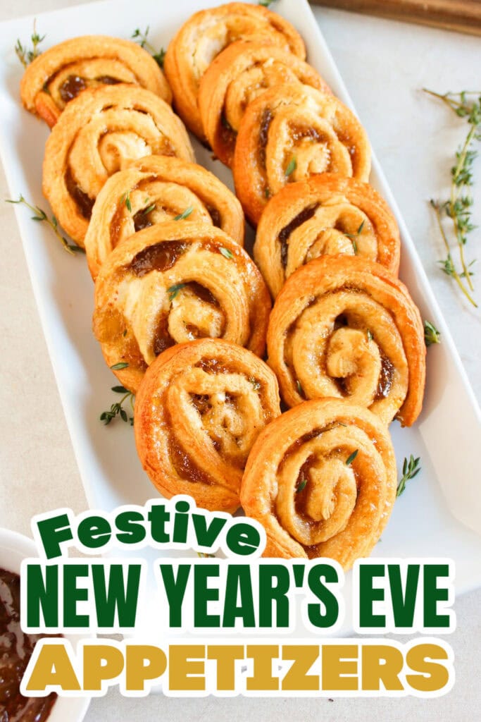 New Years Appetizers-Fig and Goat Cheese Pinwheel