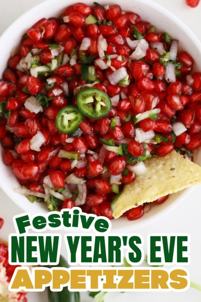 New Years Appetizers-Fresh Pomegranate Salsa