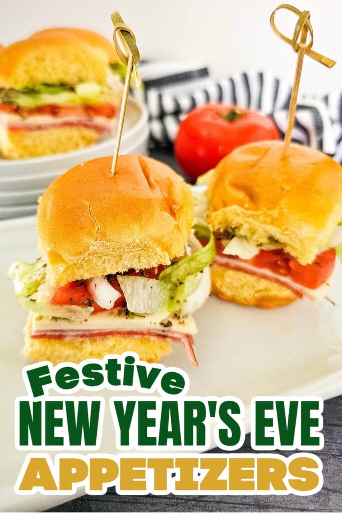 New Years Appetizers- Italian Sub Sliders