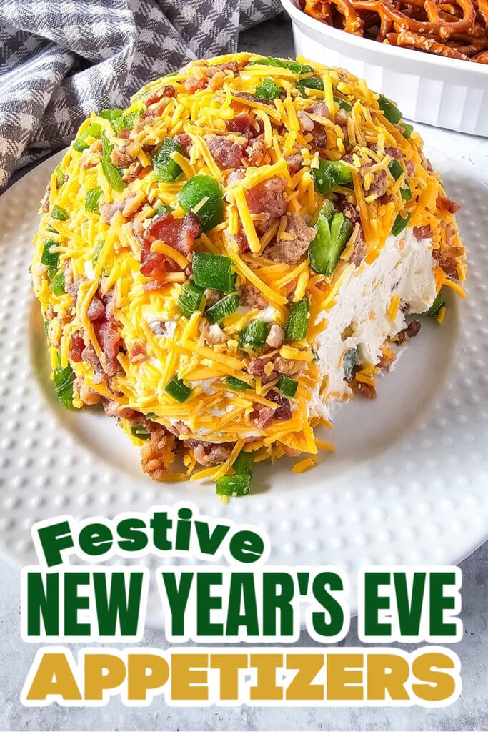 New Years Appetizers-Jalapeno Popper Cheeseball
