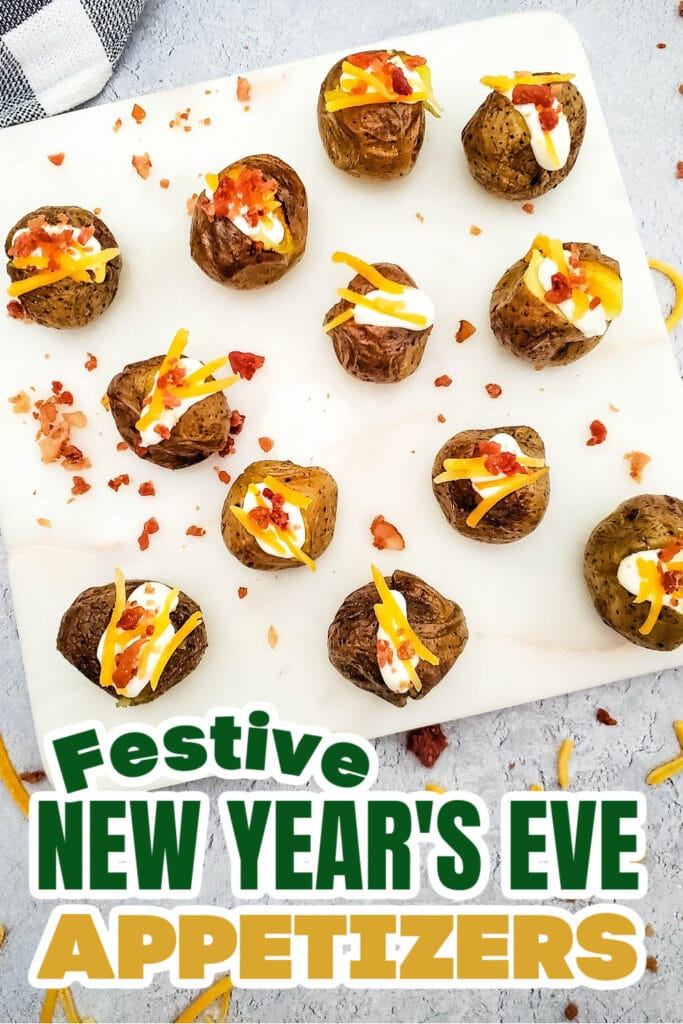 New Years Appetizers- Loaded Mini Baked Potato Bites