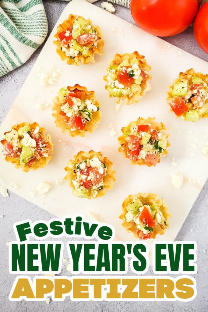 New Years Appetizers-Mediterranean Feta Bites