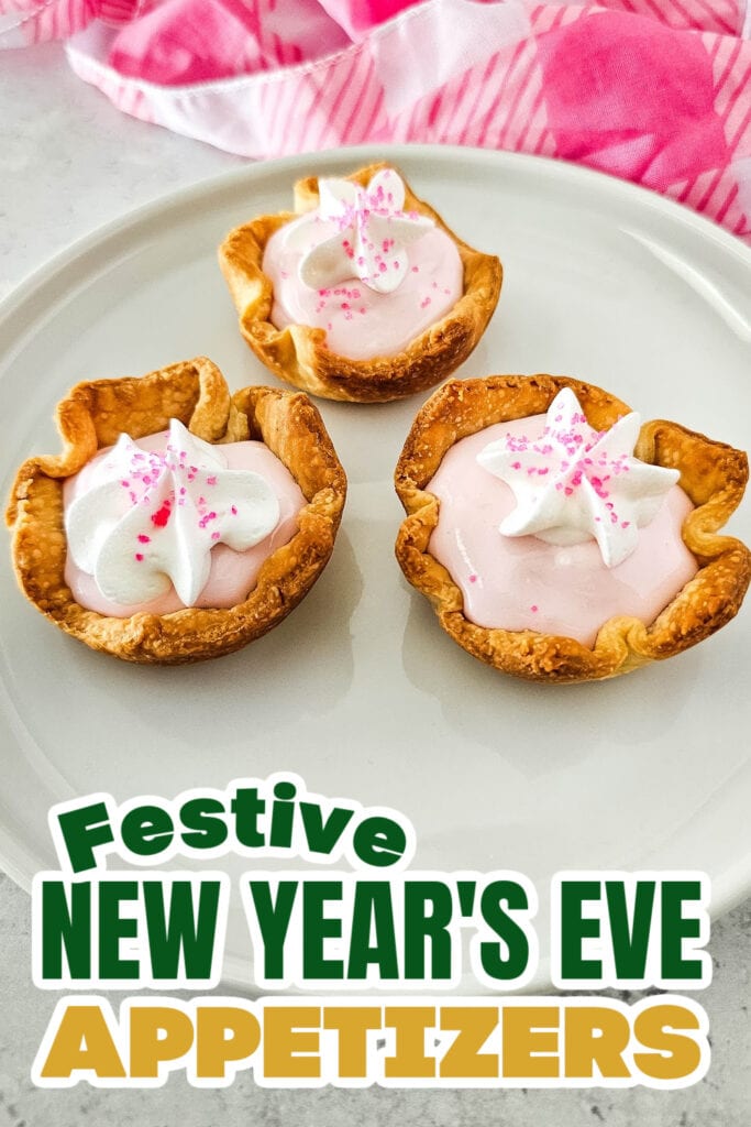 New Years Appetizers-Pink Lemonade Pie Bites