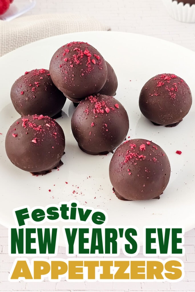 New Years Appetizers-Raspberry Chocolate Truffles