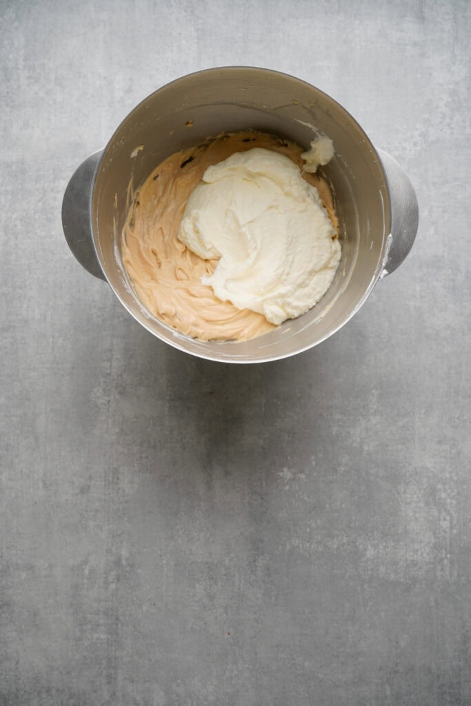 No-Bake Biscoff Cheesecake with a Chocolate Twist Process Photo