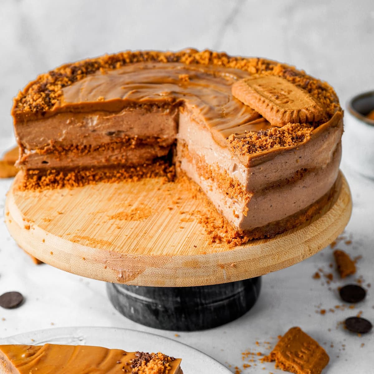 No-Bake Biscoff Cheesecake with a Chocolate Twist featured image copy