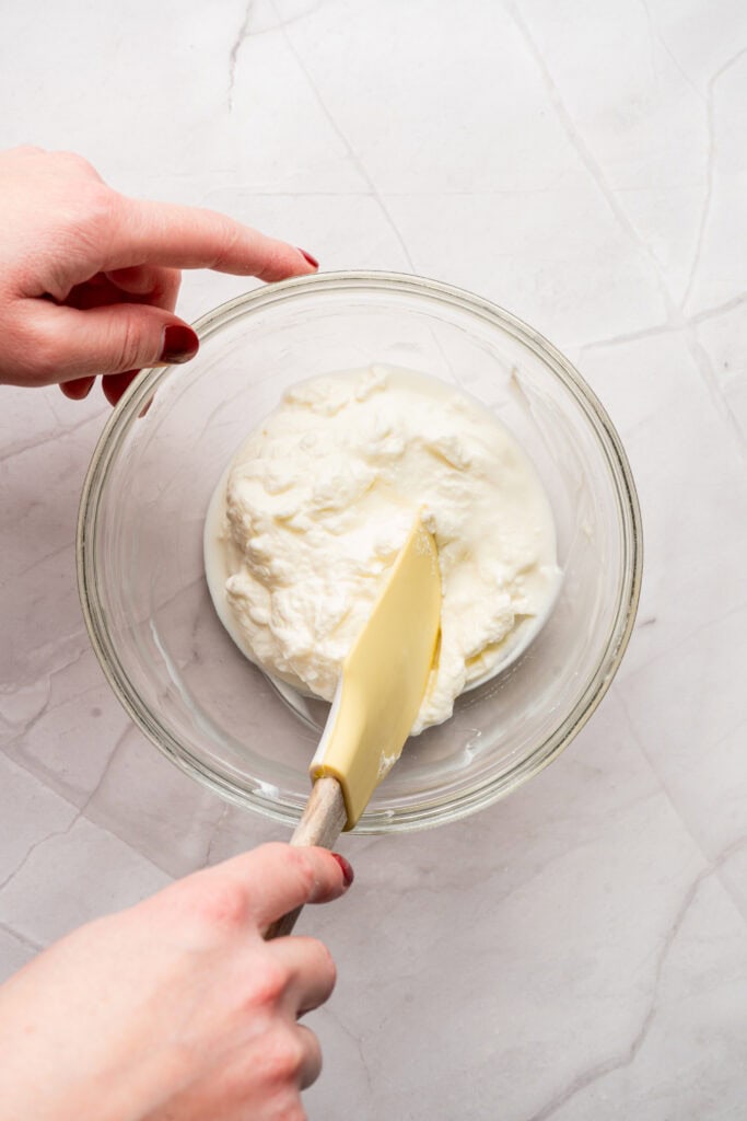 No-Bake Easter Egg Cheesecakes Process Photo